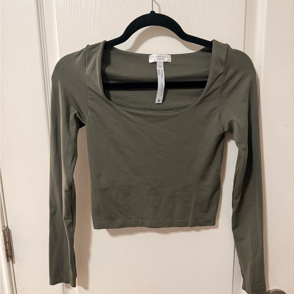 Altar’d State Hunter Green Scoopneck S/M